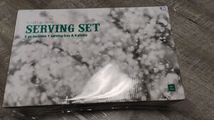 Ulta Platinum Rimmed Serving Set 5 PC